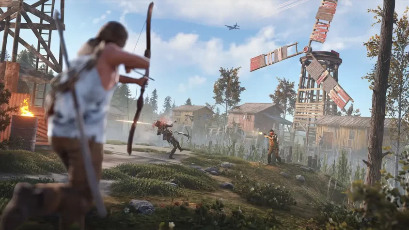 Игровой процесс в Rust, борьба с врагом