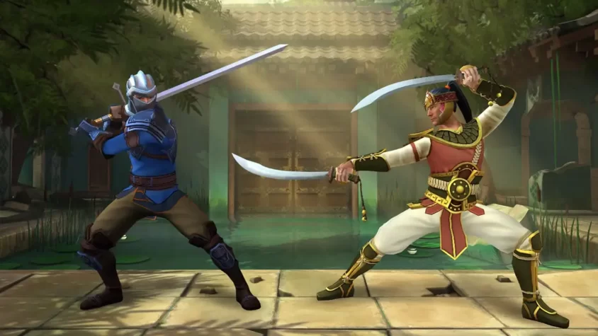 Сражение двух ниндзя в Shadow Fight 3