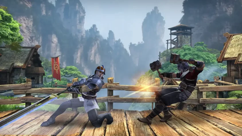Сражение с использованием молота в Shadow Fight 3