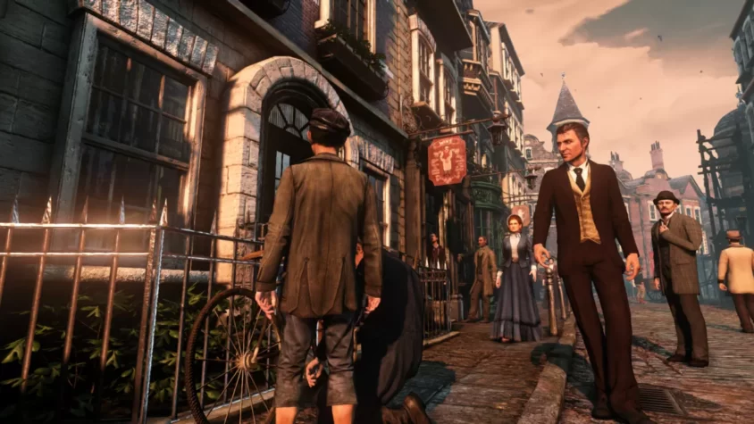 Городская улица в игре Sherlock Holmes: Crimes and Punishments