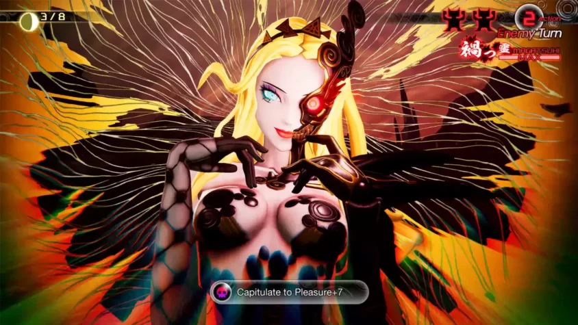 Зловещий момент с женским персонажем в играх Shin Megami Tensei