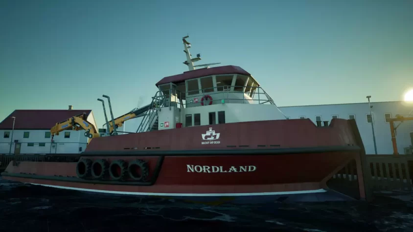 Корабль 'Nordland' в доке