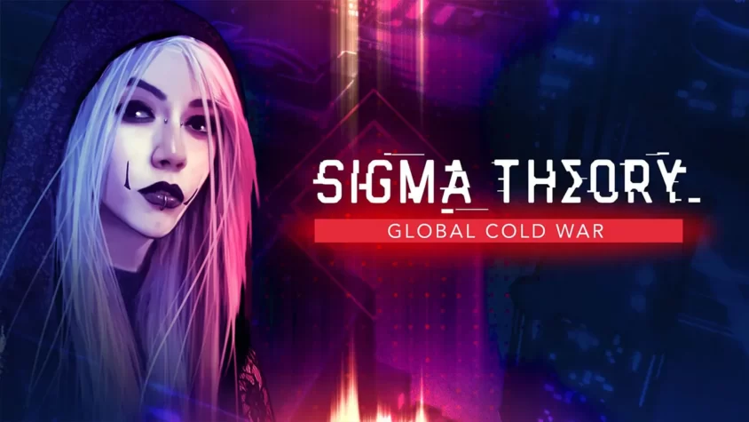 Обложка игры Sigma Theory: Global Cold War, где изображена женщина с белыми волосами в стиле киберпанк