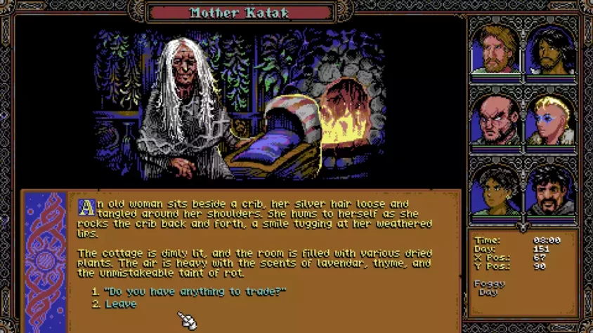 Встреча с персонажем в Skald: Against the Black Priory