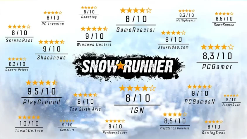 Грузовик у дамбы SnowRunner
