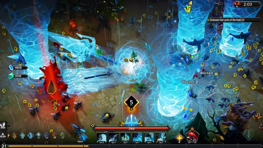 Экран навыков в игре Soulstone Survivors