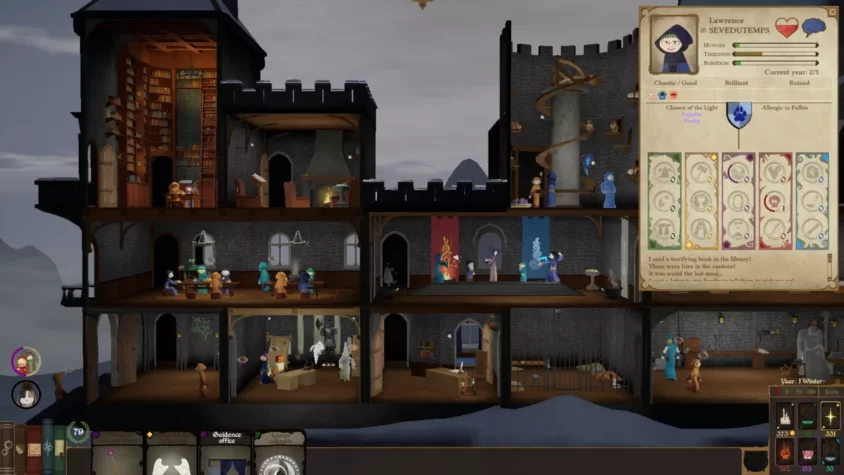 Первый взгляд на магический университет в игре Spellcaster University