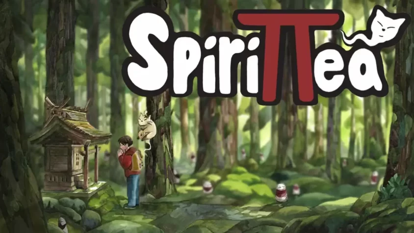 Spirittea – магия духов и чаепития Обложка игры Spirittea с изображением персонажа в лесу перед маленьким святилищем
