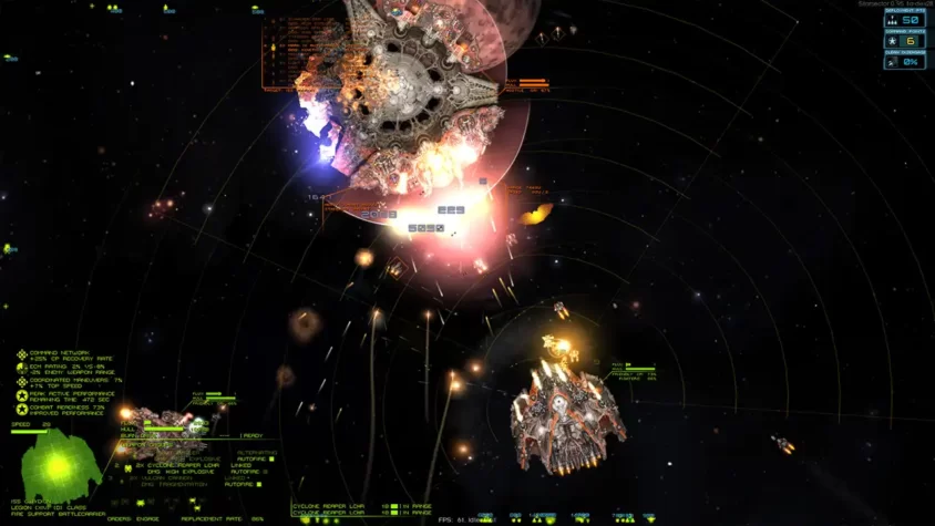 Скриншот Starsector с исследованием планеты