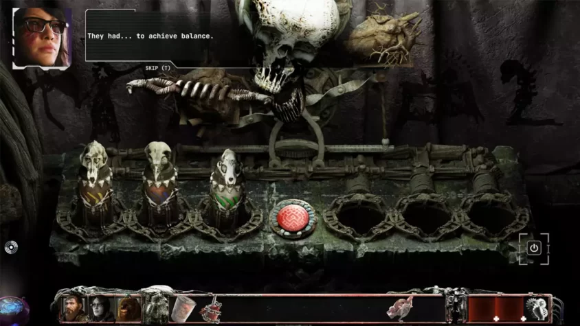 Скелетное сооружение в игре Stasis: Bone Totem