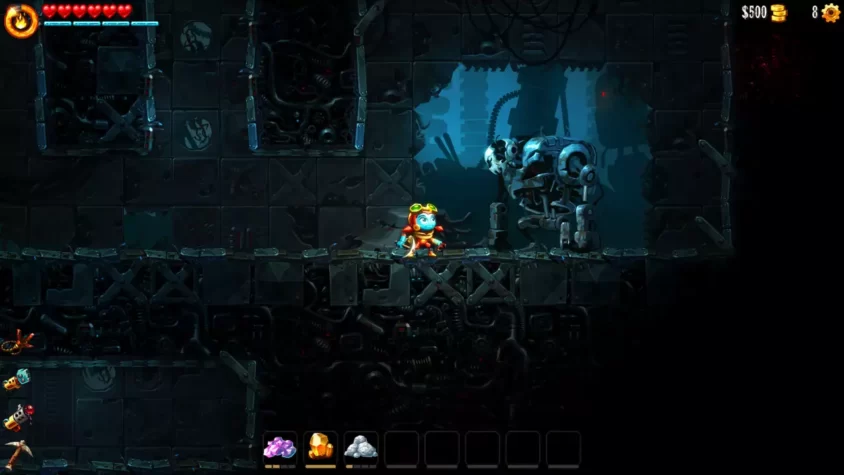 Роботы и механизмы в подземельях SteamWorld Dig 2