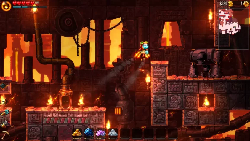 Герой и его путешествие по подземельям SteamWorld Dig 2