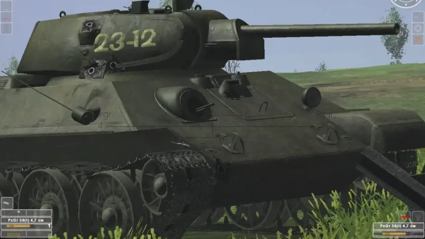 Скриншот танка с повреждениями в Steel Fury: Kharkov 1942