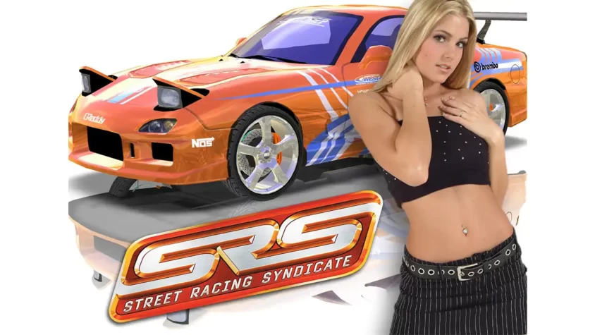 Street Racing Syndicate: Классика жанра Обложка игры Street Racing Syndicate — чемпионский стиль, включая девушки и яркие машины