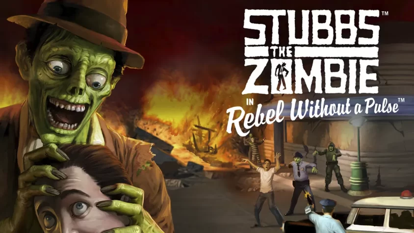 Stubbs the Zombie in Rebel Without a Pulse - Обложка Обложка игры Stubbs the Zombie in Rebel Without a Pulse