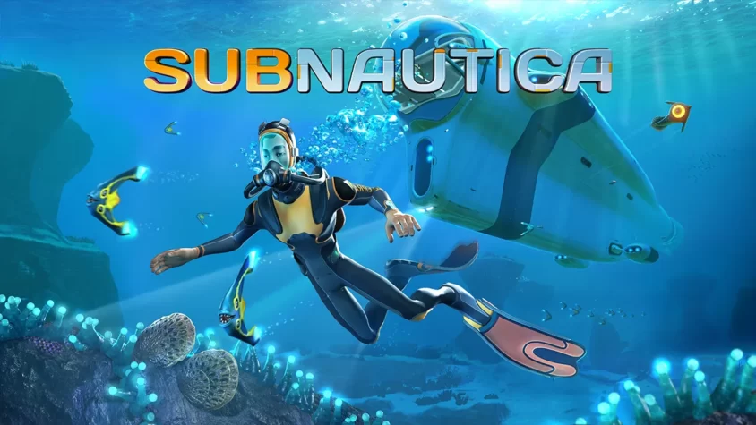 Обложка игры Subnautica — глубокий океан, плавание и мир под водой