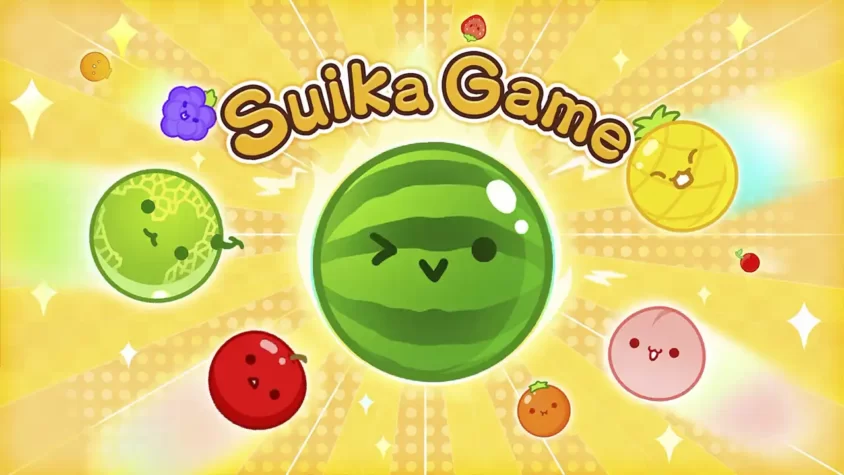 Обложка игры Suika Game с фруктами