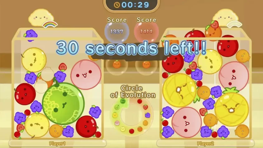 Секунды до конца игры в Suika Game