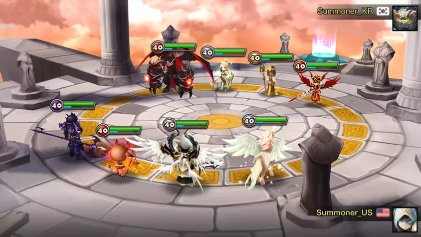 Тактическая битва в Summoners War: Sky Arena