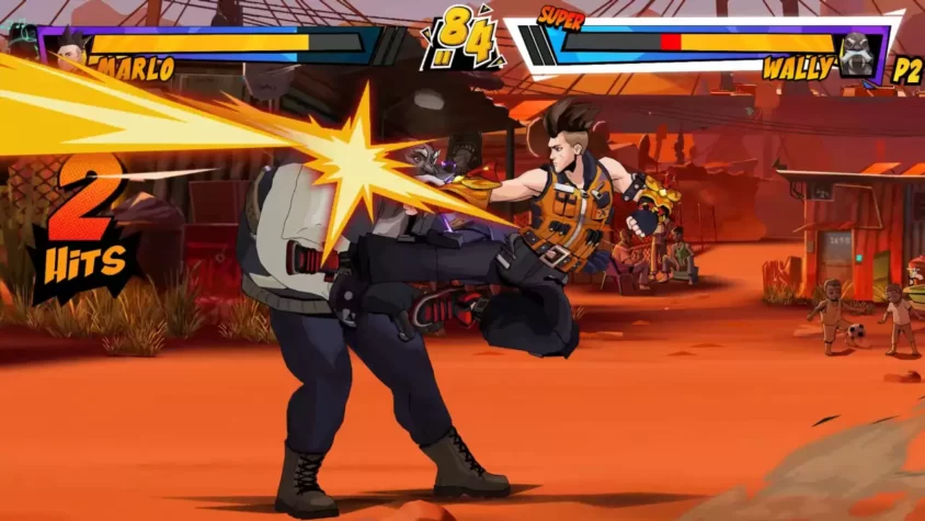 Персонаж с использованием суперспособности в Super Dragon Punch Force 3