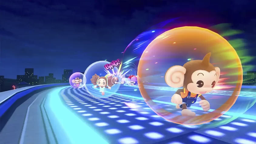 Персонажи на старте в Super Monkey Ball Banana Rumble