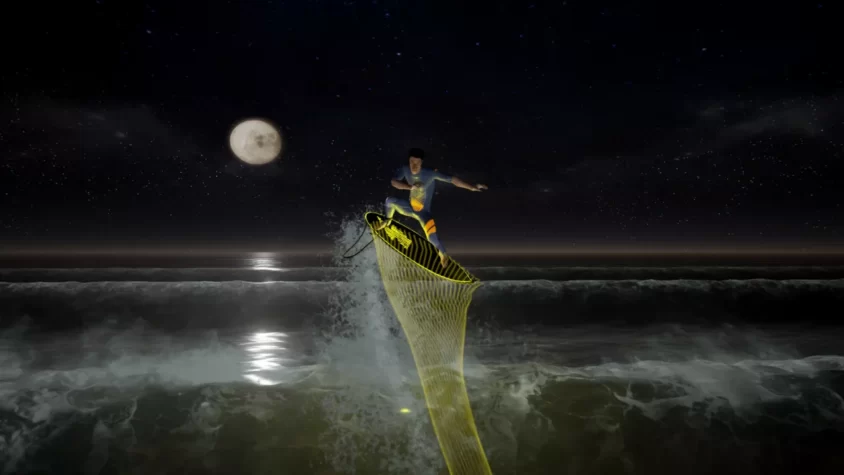 Серфинг под луной в Surf World Series