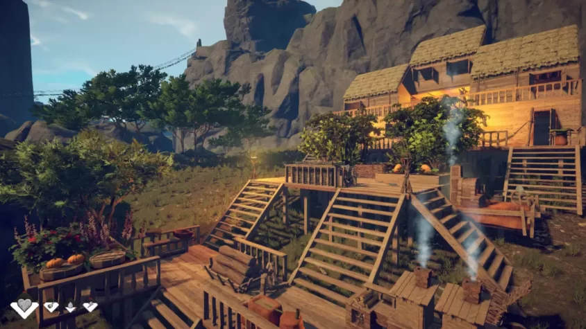 Строительство убежища в Survival: Fountain of Youth