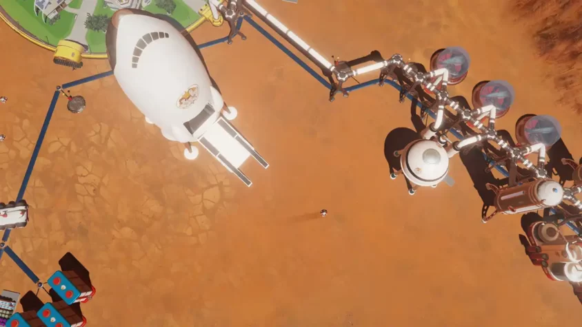 Картинка с игры Surviving Mars с видом на базу