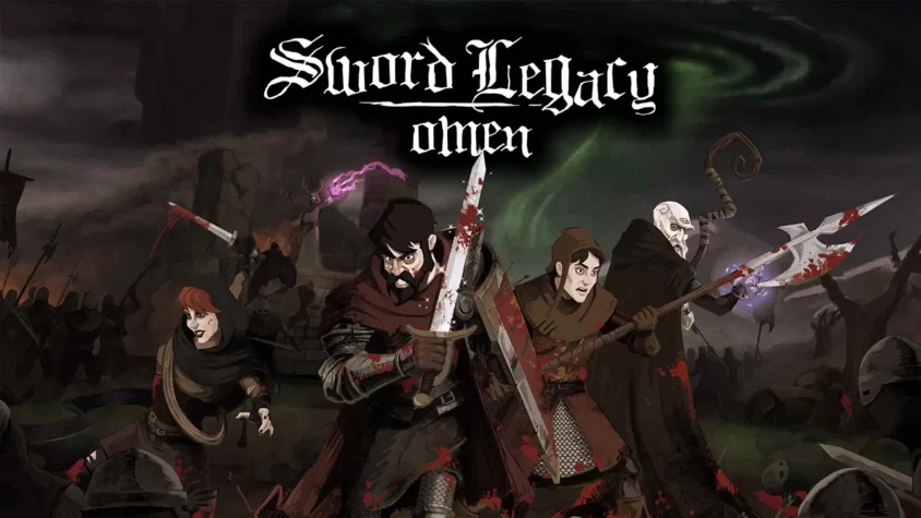 Обложка Sword Legacy: Omen Обложка игры Sword Legacy: Omen, изображение героев в бою с мечами и магией