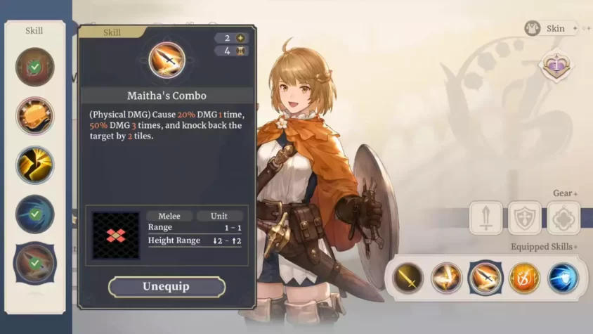 Боевая позиция в Sword of Convallaria