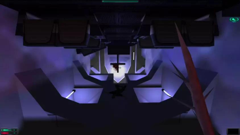 Технологичный коридор в System Shock 2