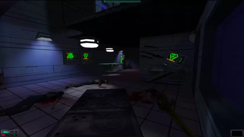 Экшн-сцена в System Shock 2