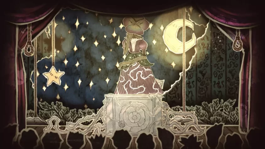 Сцена с театральной постановкой в игре Tales From Candleforth