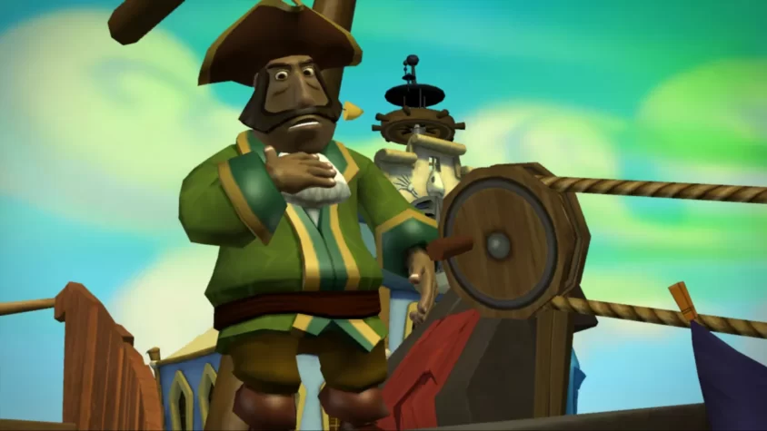 Пират с удивленным выражением лица в Tales of Monkey Island
