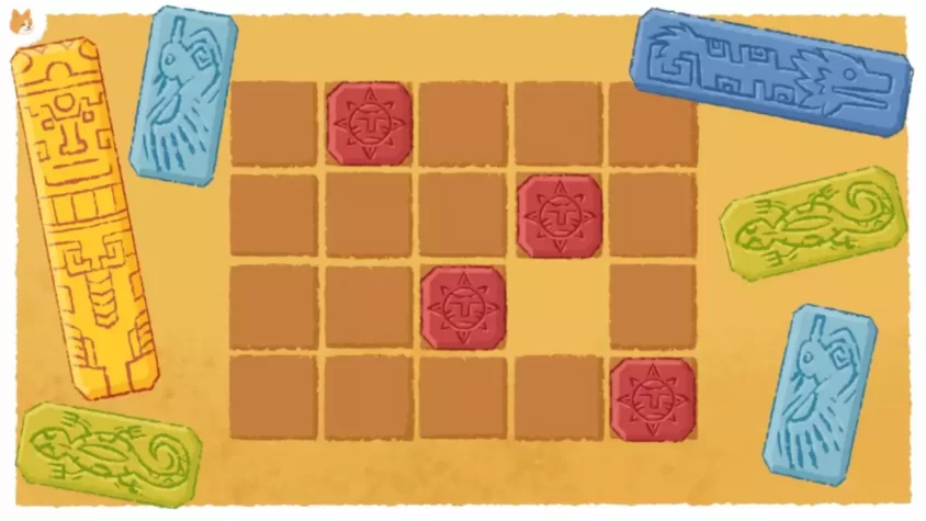 Игровой процесс: игра с плитками