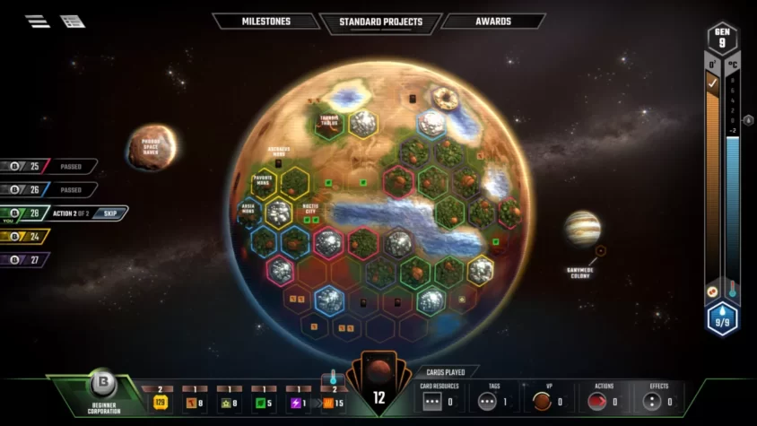 Игровой процесс Terraforming Mars