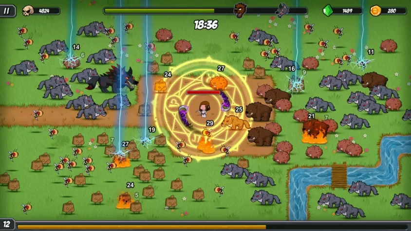 Выбор улучшений в игре