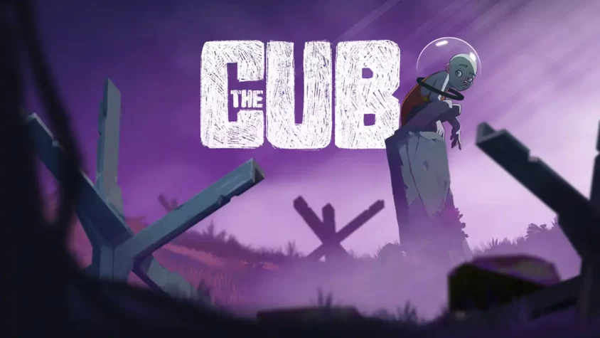 The Cub - Обложка игры Обложка игры The Cub, где главный герой исследует разрушенный мир в скафандре