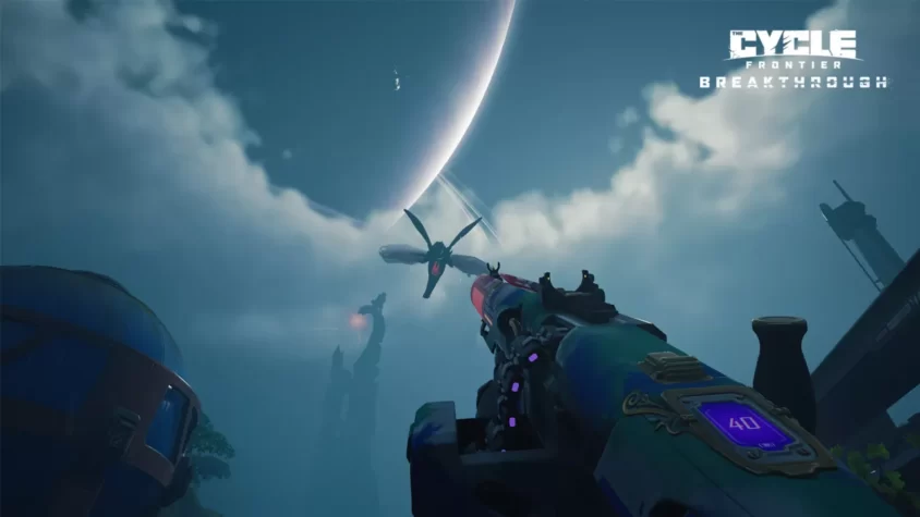 Геймплей The Cycle: Frontier, стрельба по воздушной цели