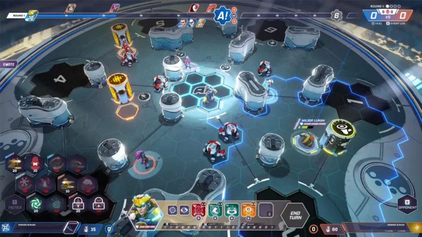 Виртуальная битва в The Hexadome: Aristeia Showdown