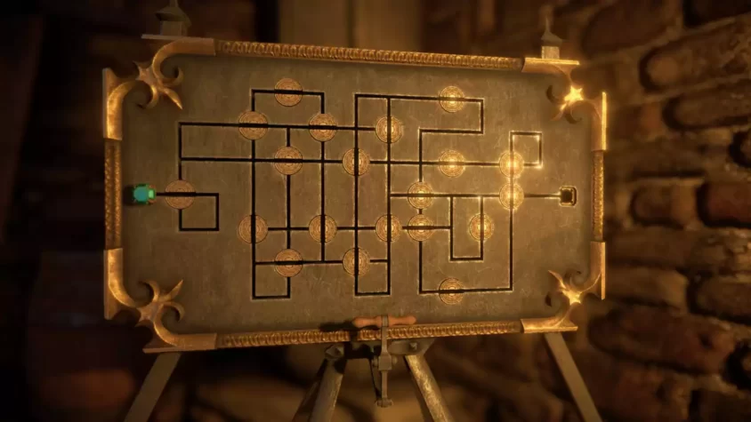 Мапа с фишками в The House of Da Vinci