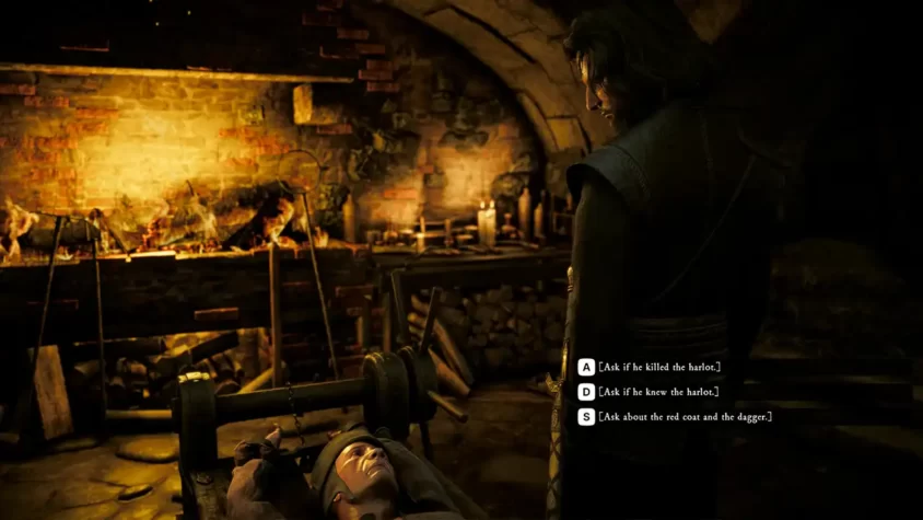 Разговор с подозреваемым в игре 'The Inquisitor'