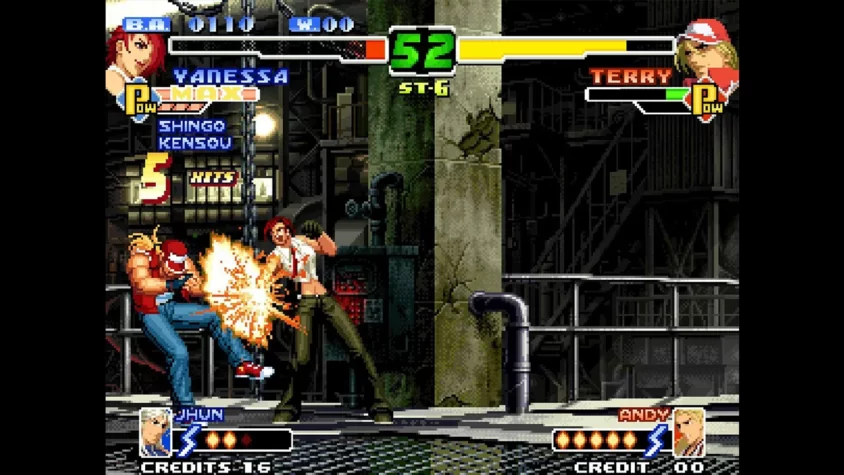 Бой в The King of Fighters 2000