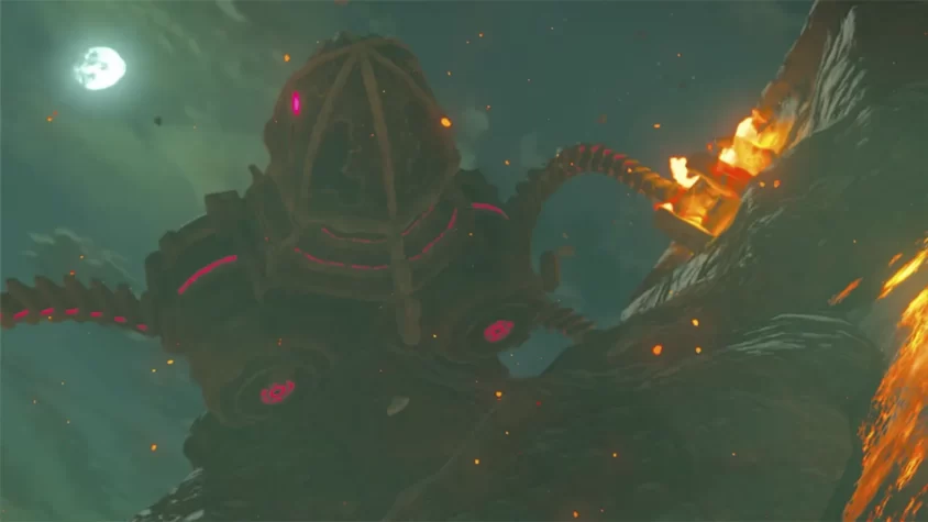 Робот-сущность в игре 'The Legend of Zelda: Breath of the Wild'