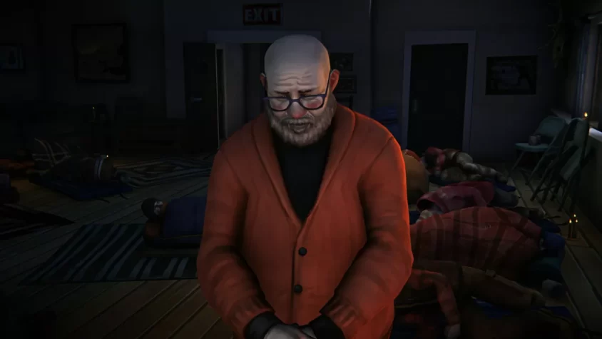 Персонаж в красном свитере в The Long Dark