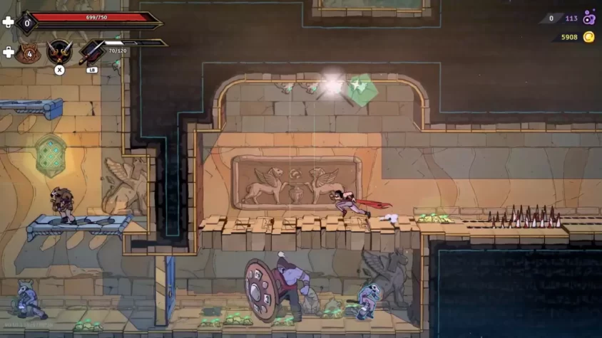 Геймплей игры The Rogue Prince of Persia 1