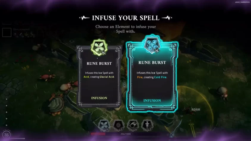 Выбор инфузии заклинания в The Spell Brigade