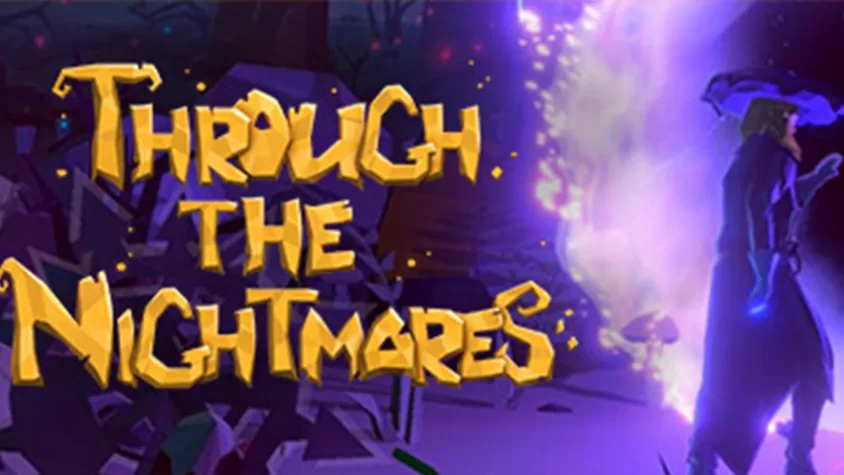 Через Кошмары Покрытие игры Through The Nightmares, в которой персонаж сталкивается с темными и мистическими силами