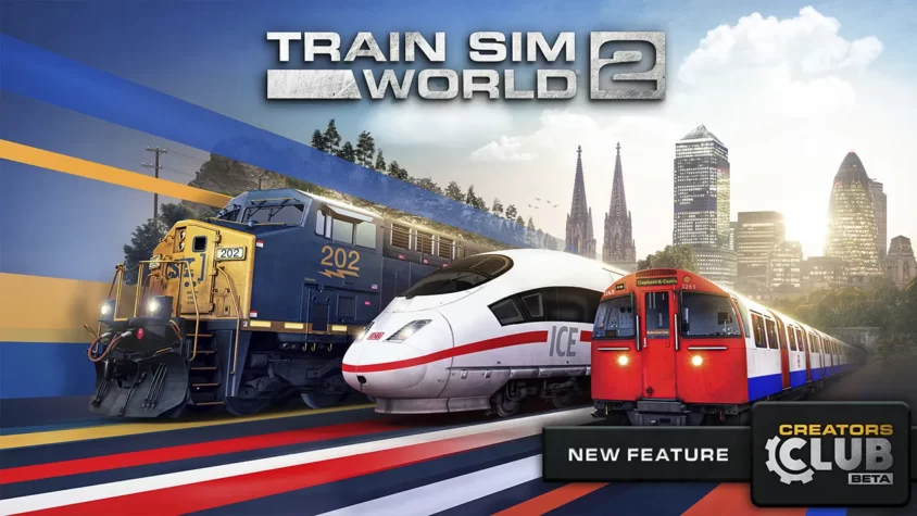 Обложка Train Sim World 2 с поездами разных типов