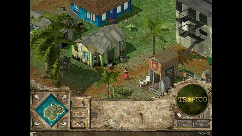 Первоначальный взгляд на ваш остров в Tropico 2, да, на самом деле, это ваш остров